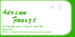 adrian fauszt business card